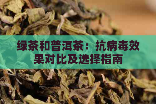 绿茶和普洱茶：抗病效果对比及选择指南