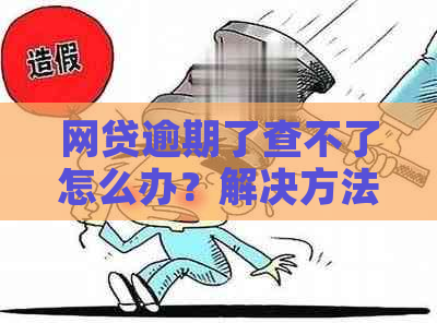 网贷逾期了查不了怎么办？解决方法一览