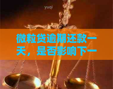 微粒贷逾期还款一天，是否影响下一次贷款？