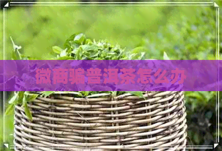 微商骗普洱茶怎么办