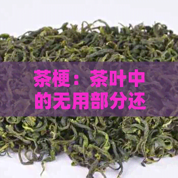 茶梗：茶叶中的无用部分还是宝贵成分？了解茶梗的作用与价值