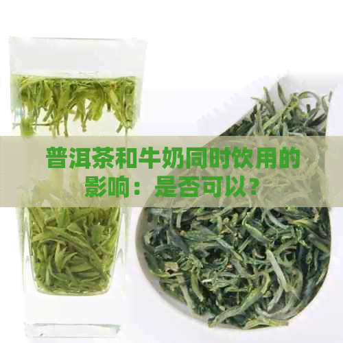 普洱茶和牛奶同时饮用的影响：是否可以？