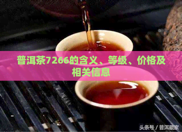 普洱茶7266的含义、等级、价格及相关信息