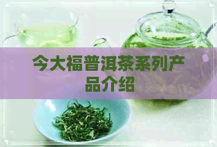 今大福普洱茶系列产品介绍