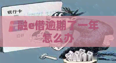 融e借逾期了一年怎么办