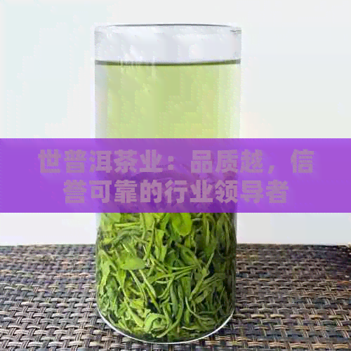 世普洱茶业：品质越，信誉可靠的行业领导者