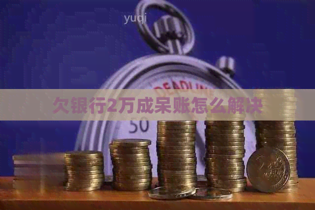 欠银行2万成呆账怎么解决