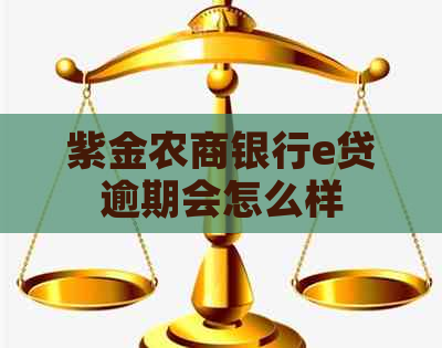 紫金农商银行e贷逾期会怎么样