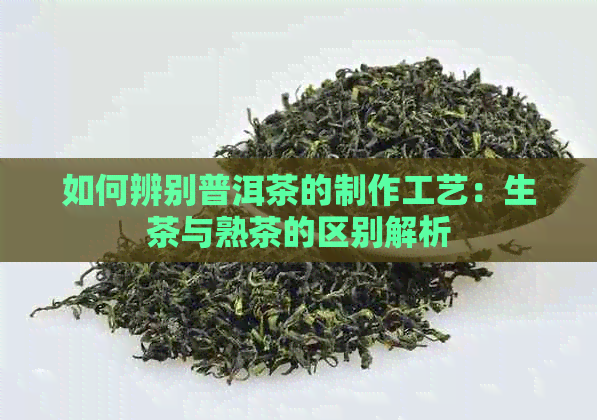 如何辨别普洱茶的制作工艺：生茶与熟茶的区别解析