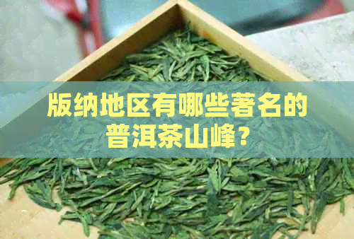 版纳地区有哪些著名的普洱茶山峰？