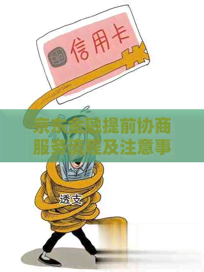 京东金融提前协商服务流程及注意事项