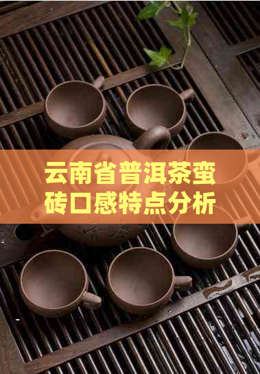 云南省普洱茶蛮砖口感特点分析：浓、回与耐泡的完美融合