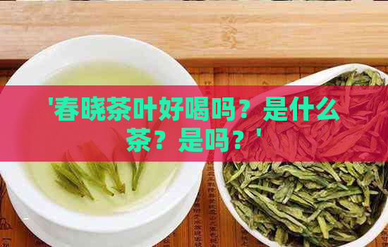 '春晓茶叶好喝吗？是什么茶？是吗？'