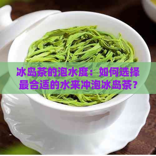 冰岛茶的泡水度：如何选择最合适的水来冲泡冰岛茶？