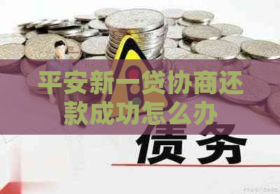 平安新一贷协商还款成功怎么办