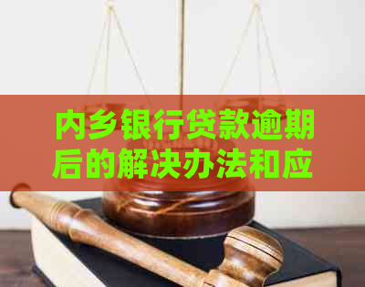 内乡银行贷款逾期后的解决办法和应对措