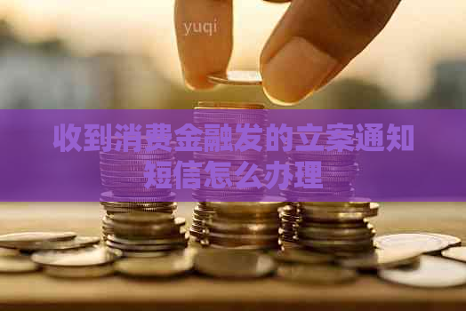 收到消费金融发的立案通知短信怎么办理