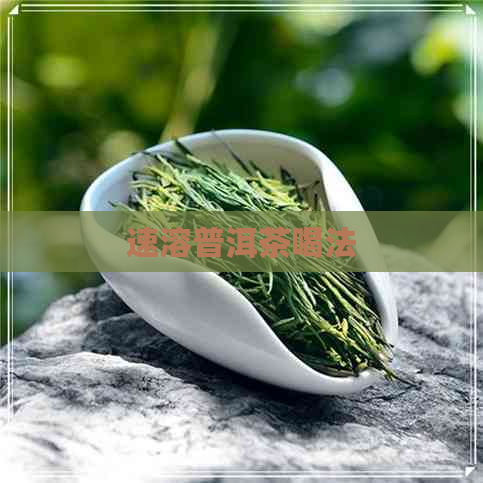 速溶普洱茶喝法