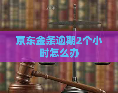 京东金条逾期2个小时怎么办