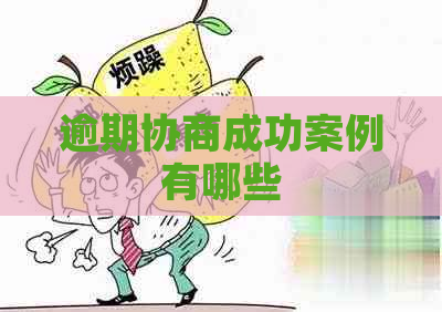 逾期协商成功案例有哪些