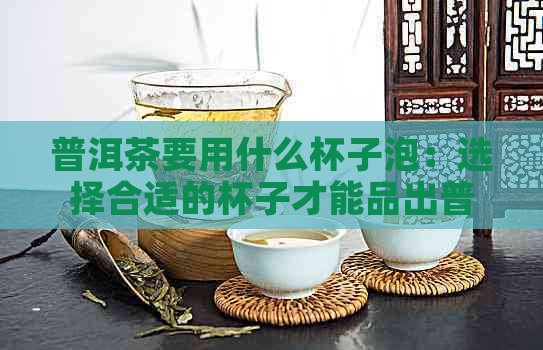 普洱茶要用什么杯子泡：选择合适的杯子才能品出普洱茶的味道。