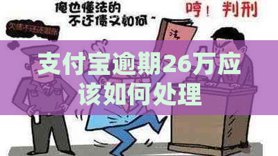 支付宝逾期26万应该如何处理