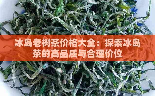 冰岛老树茶价格大全：探索冰岛茶的高品质与合理价位