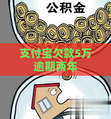 支付宝欠款5万逾期两年