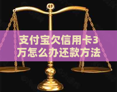 支付宝欠信用卡3万怎么办还款方法及注意事项