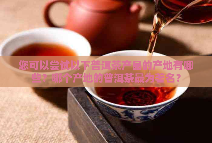 您可以尝试以下普洱茶产品的产地有哪些？哪个产地的普洱茶最为著名？