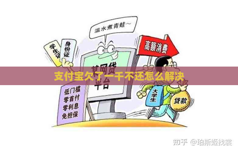 支付宝欠了一千不还怎么解决