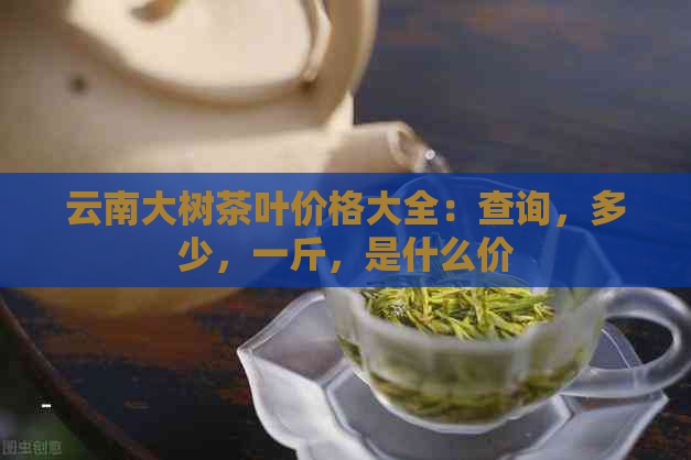 云南大树茶叶价格大全：查询，多少，一斤，是什么价