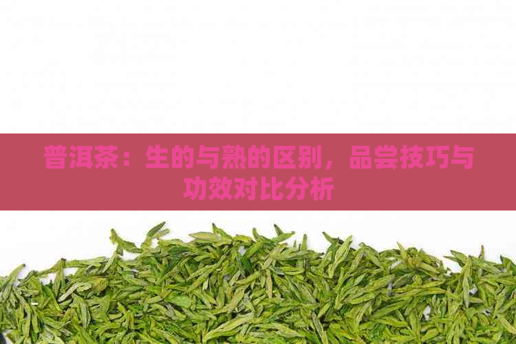 普洱茶：生的与熟的区别，品尝技巧与功效对比分析