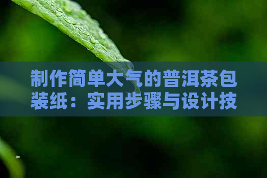 制作简单大气的普洱茶包装纸：实用步骤与设计技巧