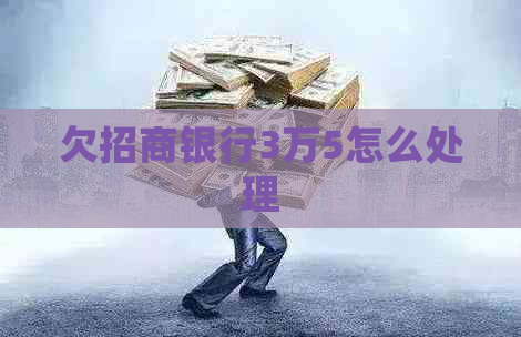 欠招商银行3万5怎么处理