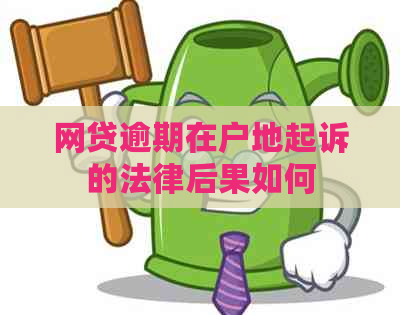 网贷逾期在户地起诉的法律后果如何