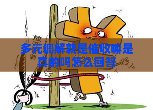 多元调解就是嘛是真的吗怎么回答