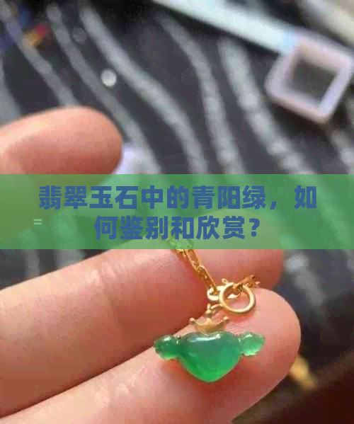 翡翠玉石中的青阳绿，如何鉴别和欣赏？