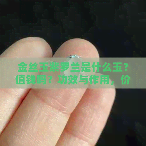 金丝玉紫罗兰是什么玉？值钱吗？功效与作用，价格，品质分析