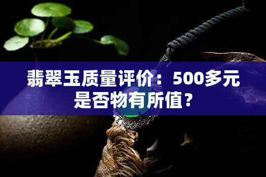 翡翠玉质量评价：500多元是否物有所值？