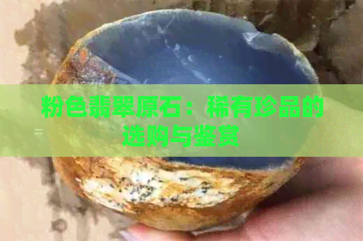 粉色翡翠原石：稀有珍品的选购与鉴赏