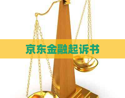 京东金融起诉书