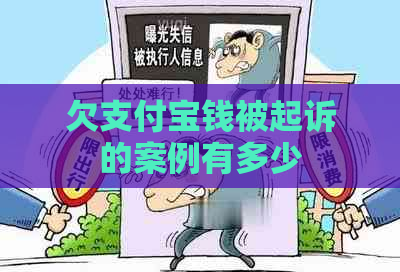 欠支付宝钱被起诉的案例有多少