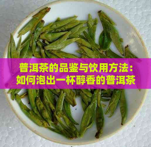 普洱茶的品鉴与饮用方法：如何泡出一杯醇香的普洱茶？