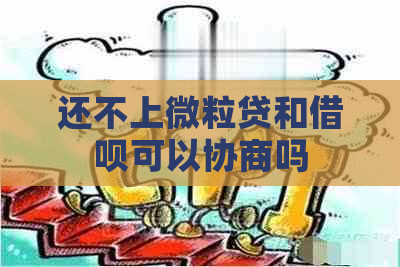 还不上微立贷和借呗可以协商吗