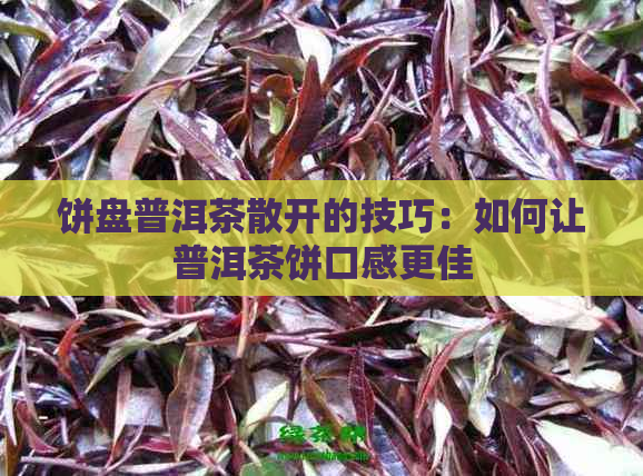 饼盘普洱茶散开的技巧：如何让普洱茶饼口感更佳