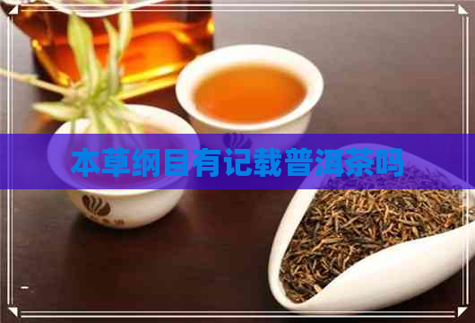 本草纲目有记载普洱茶吗