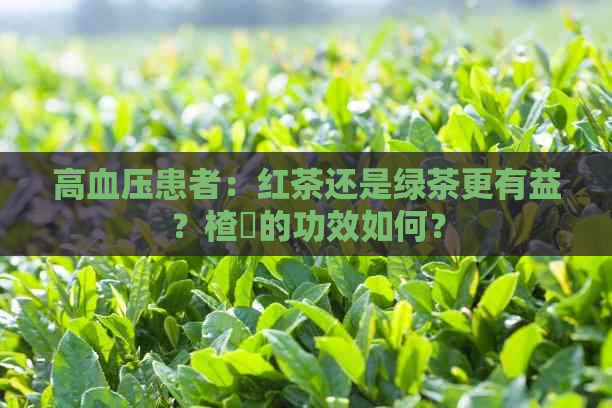 高血压患者：红茶还是绿茶更有益？楂樿的功效如何？