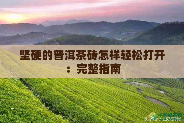 坚硬的普洱茶砖怎样轻松打开：完整指南