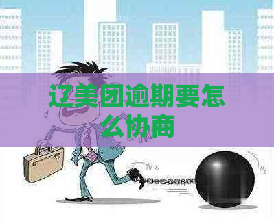 辽美团逾期要怎么协商